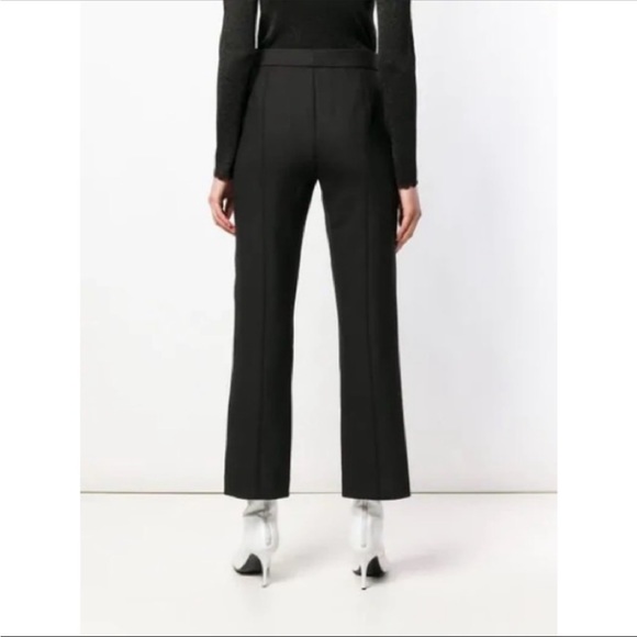 Theory Cardinal Trouser Canton Bistretch Black Dress Pants Front Seam Size 6 - Picture 2 of 10